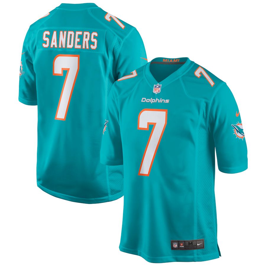 Men Miami Dolphins #7 Jason Sanders Nike Green Game NFL Jersey->miami dolphins->NFL Jersey